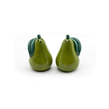 Pear Salt and Pepper Shakers, Fruit Pear Seasoning Dispensers, Pear Shaped Salt and Pepper Set